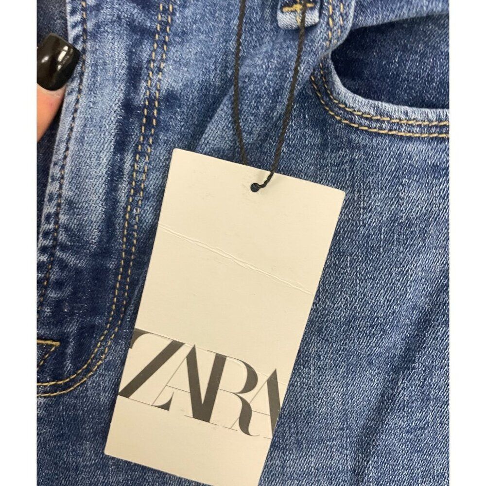 Zara Womens Skinny Fit Jeans EU 40 US 8 High Waist Blue Denim 7223/053 NWT - Picture 3 of 14